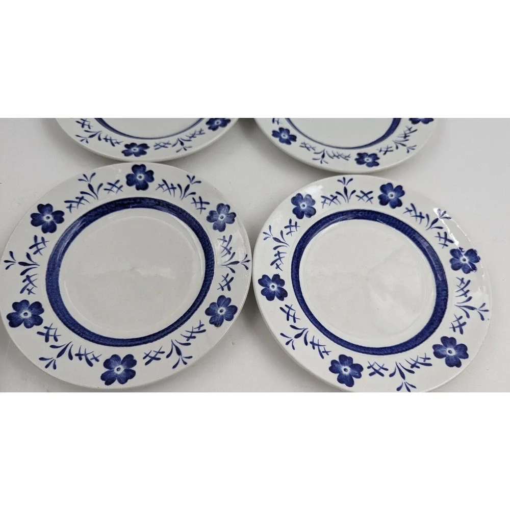 J & G Meakin England Country Delft Blue and White Dish Set Plates Bowls 13pc